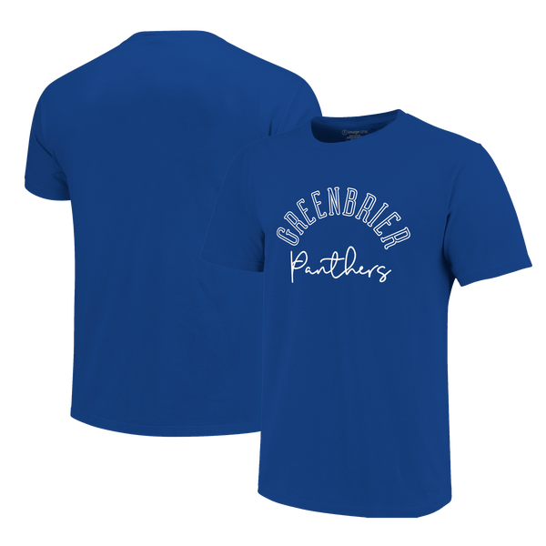 Greenbrier Panthers Arch & Type Unisex Cotton T-Shirt