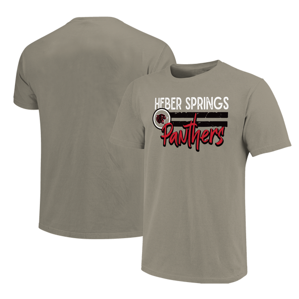 Heber Springs Panthers Distressed Lines Unisex Cotton T-Shirt