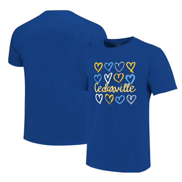 Cedarville Pirates Hearts Unisex Cotton T-Shirt