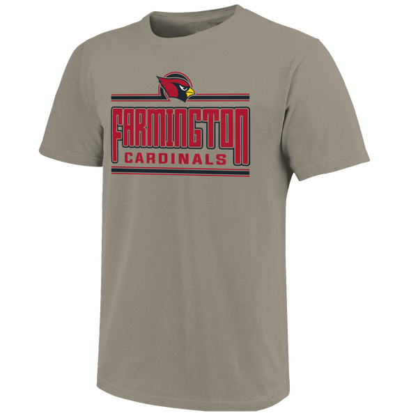 Farmington Cardinals Tall Letter Bars Unisex Cotton T-Shirt