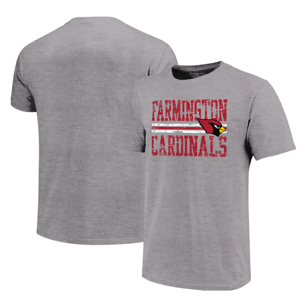 Farmington Cardinals Distress Overlay Unisex Cotton T-Shirt