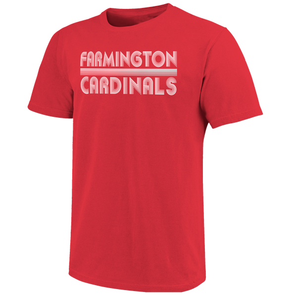 Farmington Cardinals Vintage Lines Unisex Cotton T-Shirt