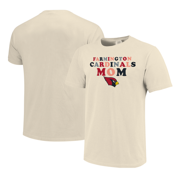 Farmington Cardinals Rainbow Letters Mom Comfort Color T-Shirt