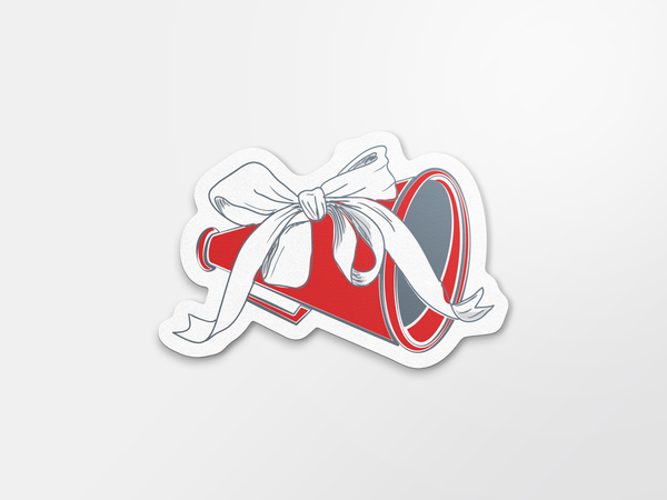 Farmington Cardinals Bow Megaphone Sticker