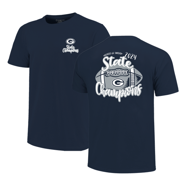 Greenwood Bulldogs 2024 Script Football Champions Short Sleeve T-Shirt