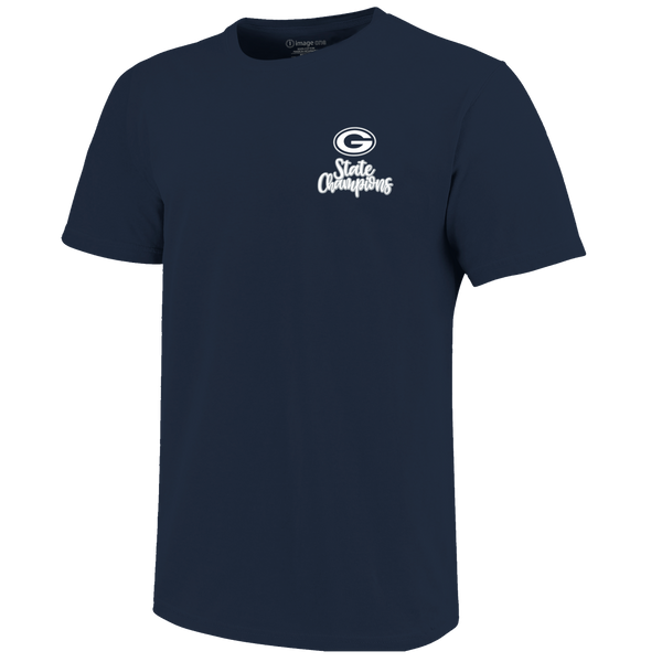 Greenwood Bulldogs 2024 Script Football Champions Short Sleeve T-Shirt