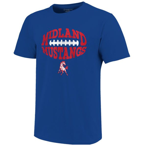 Midland Mustangs Football Type Unisex Cotton T-Shirt