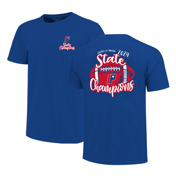 Parkview Patriots 2024 Script Football Champions Short Sleeve T-Shirt