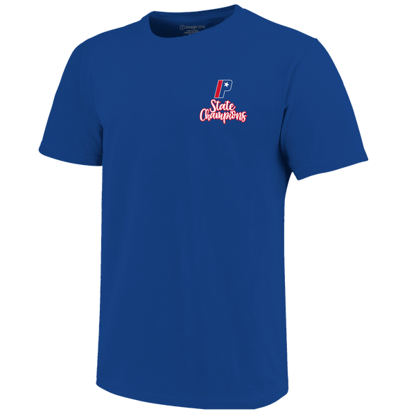 Parkview Patriots 2024 Script Football Champions Short Sleeve T-Shirt