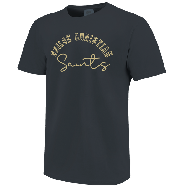 Shiloh Christian Saints Simple Script Outline Comfort Color T-Shirt