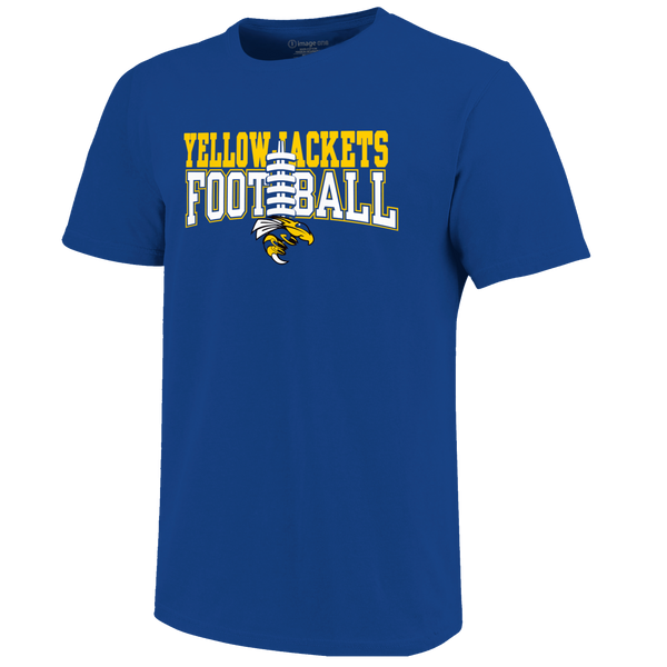 Sheridan Yellowjackets Football Laces Short Sleeve T-Shirt