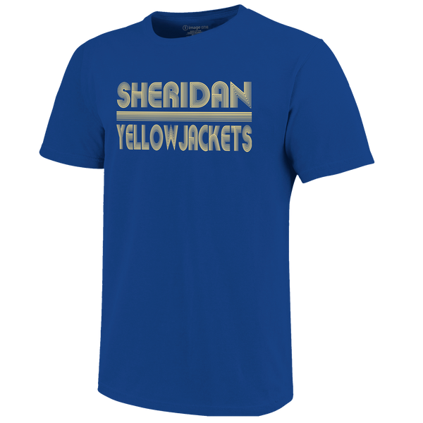 Sheridan Yellowjackets Vintage Lines Short Sleeve T-Shirt